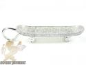 10k white gold round diamond skate board pendant 2.15ct