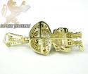 10k yellow gold multi color diamond dora the explorer pendant 1.75ct