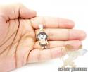 10k yellow gold multi color diamond dora the explorer pendant 1.75ct