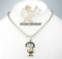 10k yellow gold multi color diamond dora the explorer pendant 1.75ct
