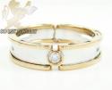 Mens baraka 18k white & rose gold diamond wedding band 0.08ct 