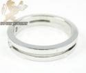 Mens baraka 18k white & rose gold diamond wedding band 0.30ct