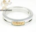 Mens baraka 18k white & rose gold diamond wedding band 0.30ct