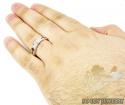 Mens baraka 18k white & rose gold diamond wedding band 0.30ct