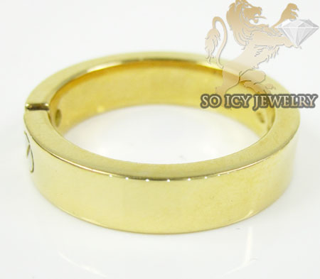 Mens baraka 18k white & yellow gold diamond wedding band 0.15ct 