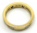 Mens baraka 18k yellow gold diamond wedding band 0.30ct
