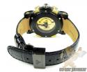 Mens aqua master black & yellow steel diamond automatic titanic watch 3.50ct