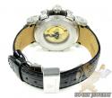 Mens aqua master black & white steel diamond automatic titanic watch 3.50ct