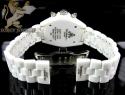 Ladies techno jpm white ceramic diamond watch 2.25ct
