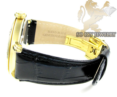 Mens aqua master yellow steel automatic 2 row diamond watch 3.50ct - Image 4