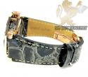 Mens aqua mater black & rose steel automatic diamond octagon watch 1.00ct