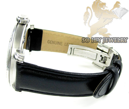 Mens aqua master white stainless steel 1 row diamond mechanical watch 2.25ct - Image 4