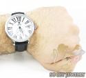 Mens aqua master white stainless steel 1 row diamond mechanical watch 2.25ct 