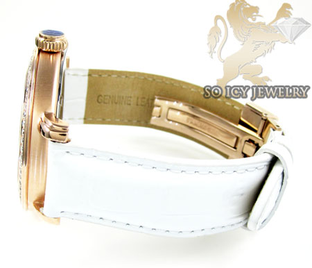 Mens aqua master rose stainless steel 1 row diamond mechanical watch 2.25ct - Image 4