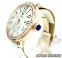 Mens aqua master rose stainless steel 1 row diamond mechanical watch 2.25ct 