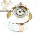 Mens aqua master rose stainless steel 1 row diamond mechanical watch 2.25ct 