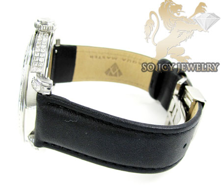 Mens aqua master full diamond case mechanical watch 5.64ct - Image 5