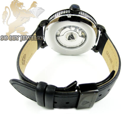 Mens aqua master full diamond case mechanical watch 5.64ct