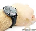 Mens aqua master full diamond case mechanical watch 5.64ct