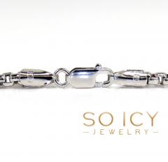 14k white gold box link chain 16-22 inch 2mm