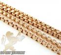 14k rose gold box link chain 16-24 inch 1.5mm