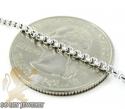 14k white gold box link chain 18-28 inch 1.5mm