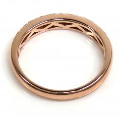 Ladies 14k rose gold diamond wedding band 0.36ct