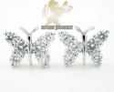 18k white gold diamond butterfly earrings 0.59ct