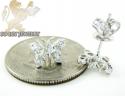 18k white gold diamond butterfly earrings 0.59ct