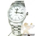 18k white gold gerard petit italy gold mens watch 
