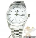 18k white gold gerard petit italy gold mens watch 