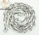 14k white gold bullet link chain 18 inch 2mm