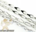 14k white gold bullet link chain 18 inch 2mm