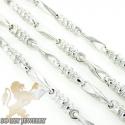 14k white gold bullet link chain 20 inch 2.8mm