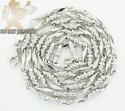 14k white gold bullet link chain 20 inch 2.8mm