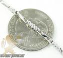 14k white gold bullet link chain 20 inch 2.8mm