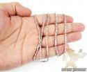 14k white gold bullet link chain 18 inch 2.8mm