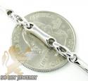 14k white gold bullet link chain 20 inch 3.8mm