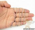 14k white gold bullet link chain 20 inch 1.8mm