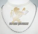 14k white gold bullet link chain 20 inch 1.8mm