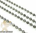 14k black gold crescent moon cut ball bead chain 20-24