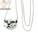 Ladies 18k white gold tiger head diamond pendant 2.00ct