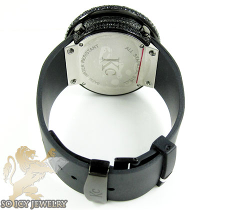 Black cz techno com kc digital full case big bezel watch 13.00ct - Image 4