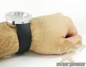 White cz techno com kc digital big bezel watch 10.00ct