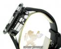 Black & white cz techno com kc digital full case big bezel watch 13.00ct