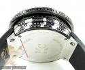 Black & white cz techno com kc digital full case big bezel watch 13.00ct