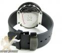 Black & white cz techno com kc digital full case big bezel watch 13.00ct