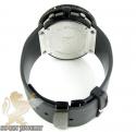 Black cz techno com kc big bezel watch 10.00ct