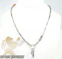 Mens baraka 18k yellow gold & white stainless steel necklace