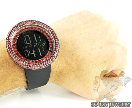 Red sapphire rose techno com kc digital watch 10.00ct - Image 6